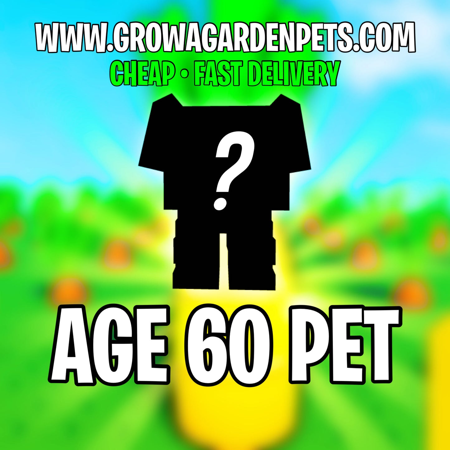 Age 60 Pet Grow a Garden