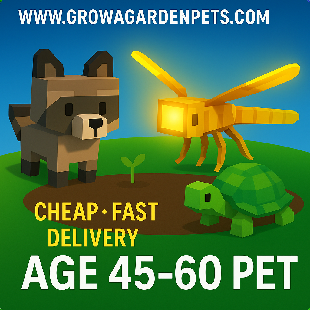 Grow A Garden Age 45-60+ Pets